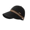 Solid Color Wide Brim Sun Hat Casual Duckbill Hat Peaked Cap Outdoor Beach Hat  Travel