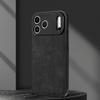 Coque arrière de téléphone en cuir PU de luxe pour iPhone 17 Air 17Pro Max 16E 15 14 13 12 11 SE 8 7 Plus Pare-chocs Coque Pour iPhone 16 Pro Max