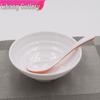 A5 Thickened Long-Handled Orange-White Soup and Noodle Spoon, High-End Design for Guilin Rice and Noodle Dishes.