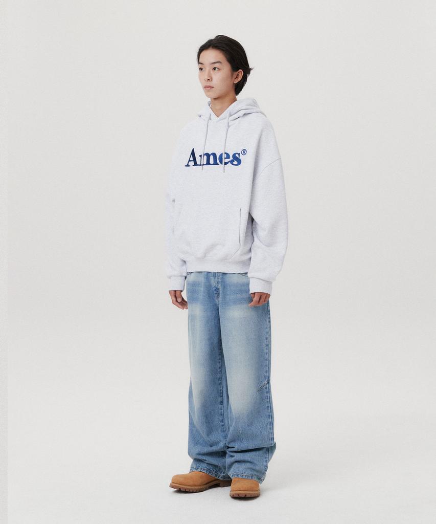Basic Logo Hoodie Light Grey