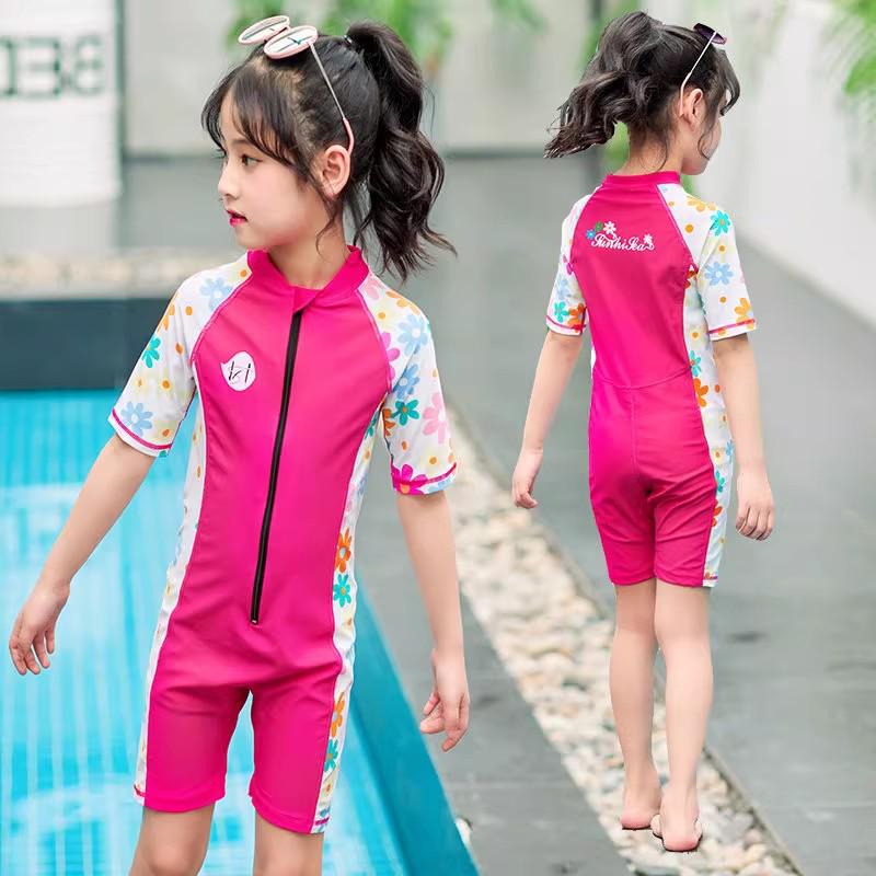 Customizable Children s Quick-Dry Sun Protection One-Piece Swimsuit for Snorkeling & Diving Size 10