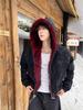 Men's Heavyweight Red Fur Collar Retro PU Leather Cotton Jacket - Plus Velvet Thick Warm Outerwear