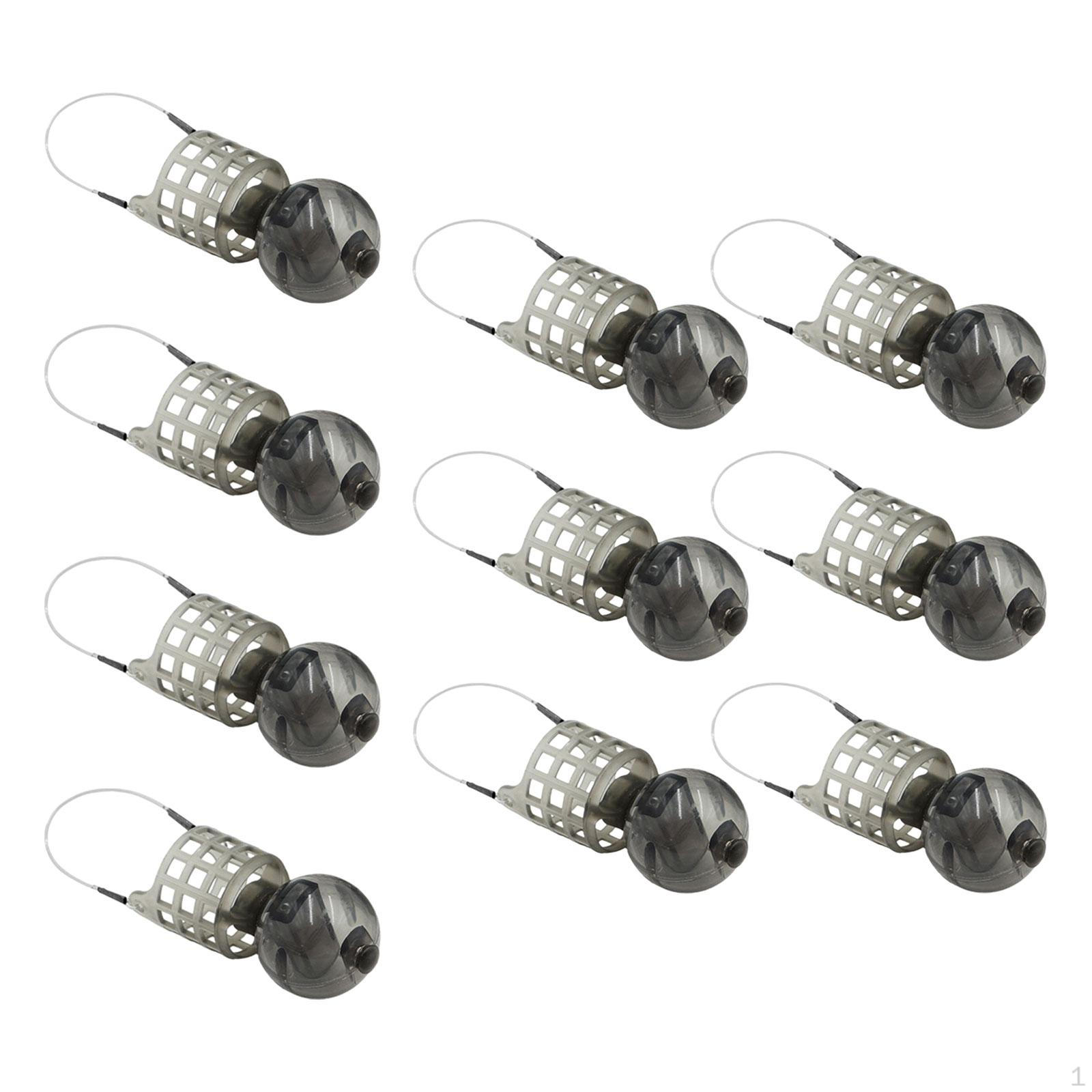 

10 FISHING FIDERS CAGE ACCESSORY EQUIPMENT CARP Baits Contaper for Minnow S