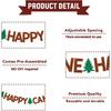One Happy Camper Banner - Forest Safari Baby Shower Decor, Adventure Camping Party Decor, Camping 1st Birthday Party Decorations Brown Glitter