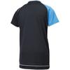 Mizuno Volleyball Short Sleeve Game Size L Apparel, Shirt, Moisture-Wicking, Quick-Drying, V2MA8001, 92, Black/Diva Blue,