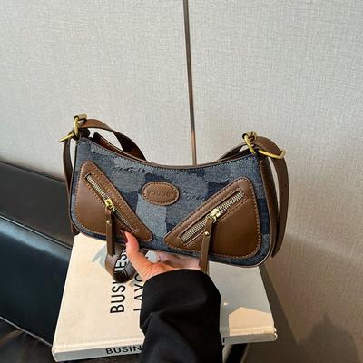 New Fashion Baguette Bag Women's Shoulder Bag To Work Commuter Messenger Bag Versatile Bag Retro Style