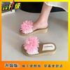 Holiday style flower beach cool slippers women's summer wear 2025 thick bottom lightweight fashion small fairy style slippers