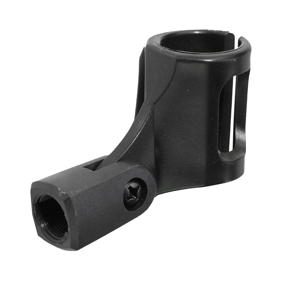 Black Microphone Clip Holder Flexible for Stand Condenser Mic Parts