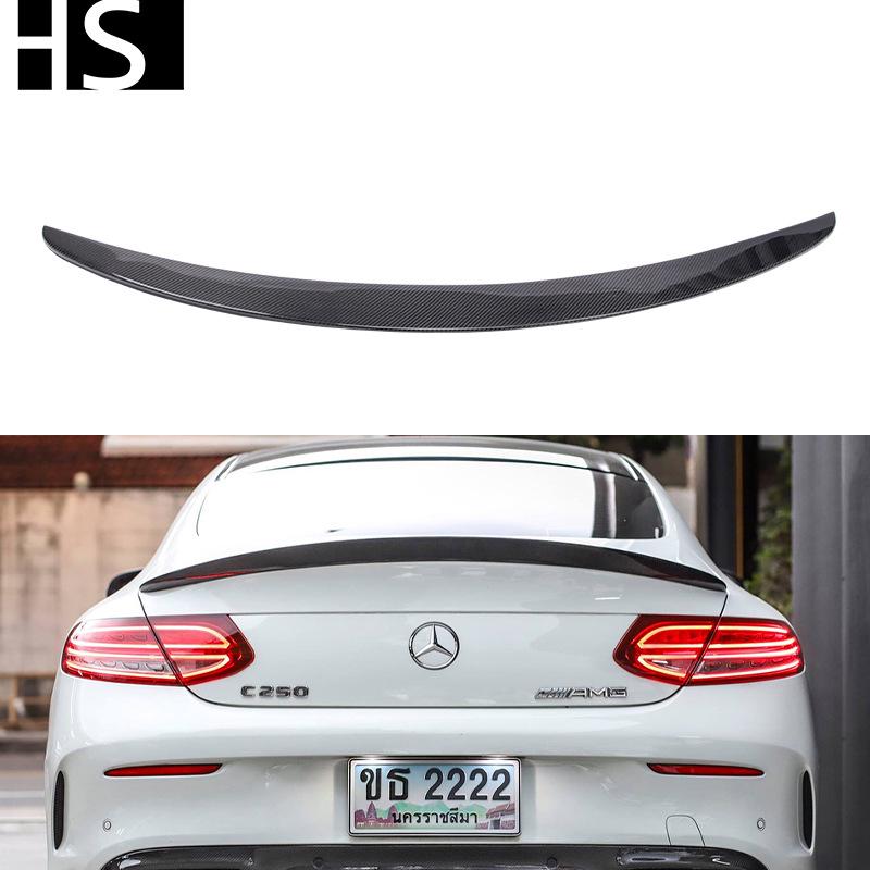 

Задний спойлер из углеродного волокна в стиле AMG для Mercedes-Benz C-Class W205 купе 2016-2022 годов Yes чёрный