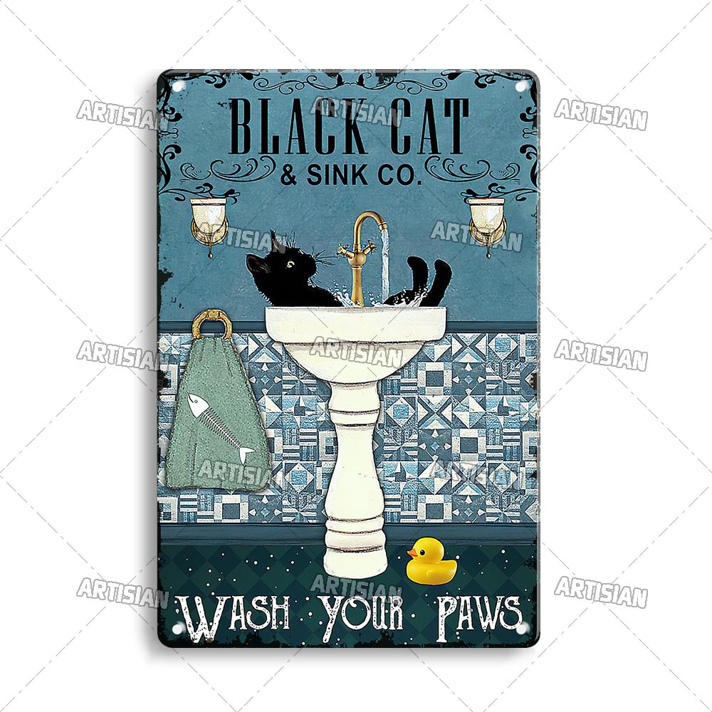 Artisian Bathroom Metal Sign Washing Room Tin Poster Toilet Decorative Plate Bath Soap Wall Decor Garage Bar Pub Club Hotel Cafe