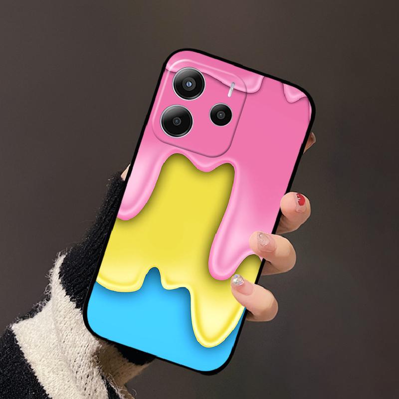 Case For Redmi Note 14 4G 5G Phone Cover Shockproof Silicone Soft TPU Bumper Fundas For Xiaomi Redmi Note 14 Color Painted Coque