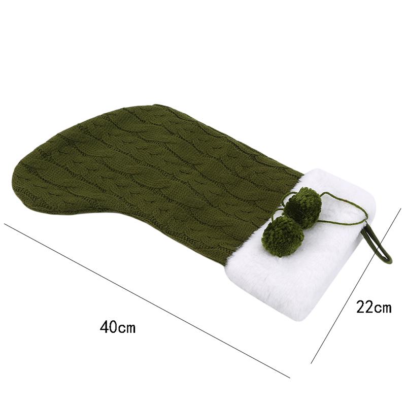 Christmas Knit Santa Elk Socks Stockings Gift Xmas Lovely Gift Bag For Children Fireplace Tree Christmas Hanging PartyDecoration