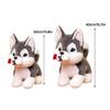 Husky Dog Plush Toy Soft And Cuddly Lifelike Husky Puppy Doll Multi-purpose Decoration for Bedroom