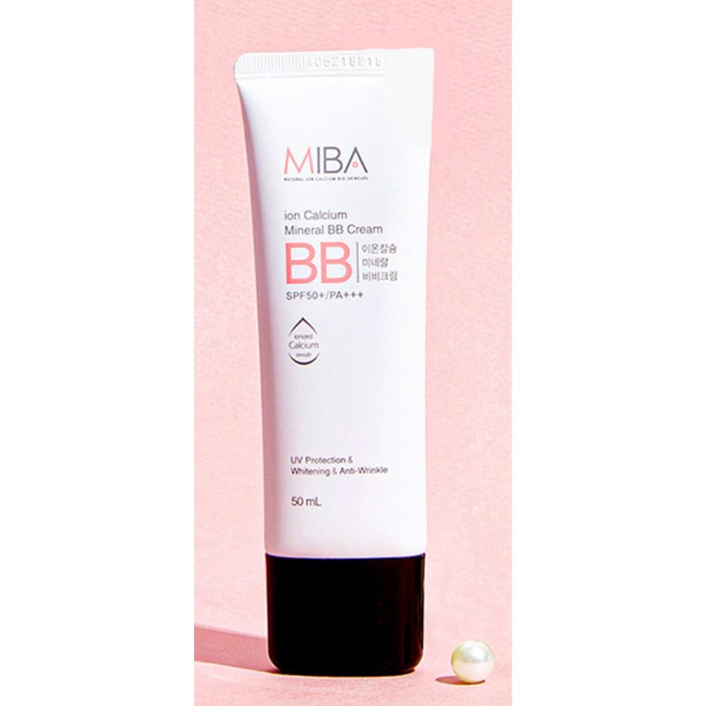 Miba Ionowy Mineralny Krem BB z Wapniem SPF50+ PA+++ 50ml, 3 sztuki