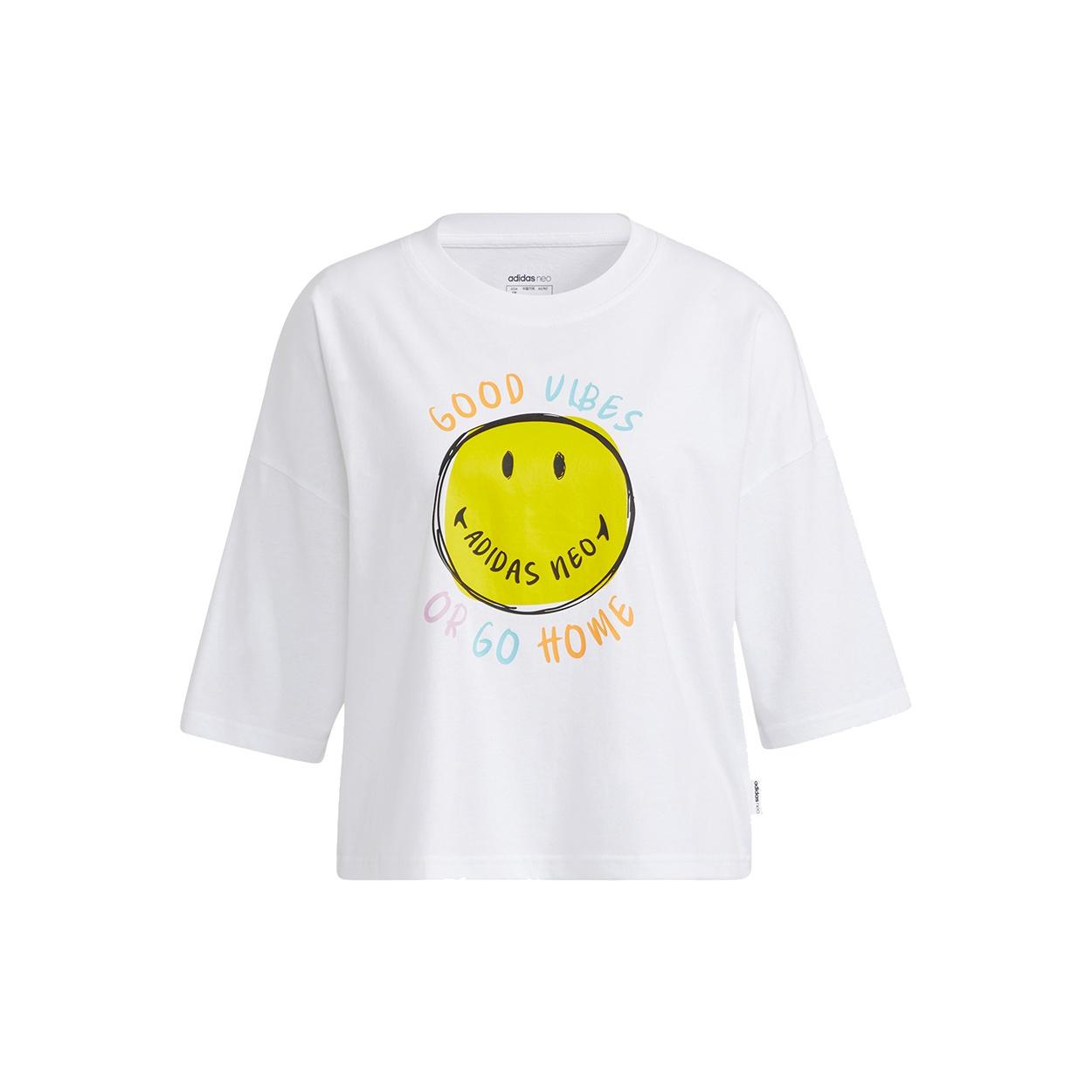 (WMNS) adidas neo Csmy Tee1 Sports Short Sleeve White Women s H61980 M