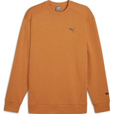 Casual Sports Comfortable Versatile Simple Round Neck Sweatshirt Men Tops Brown 684186-64