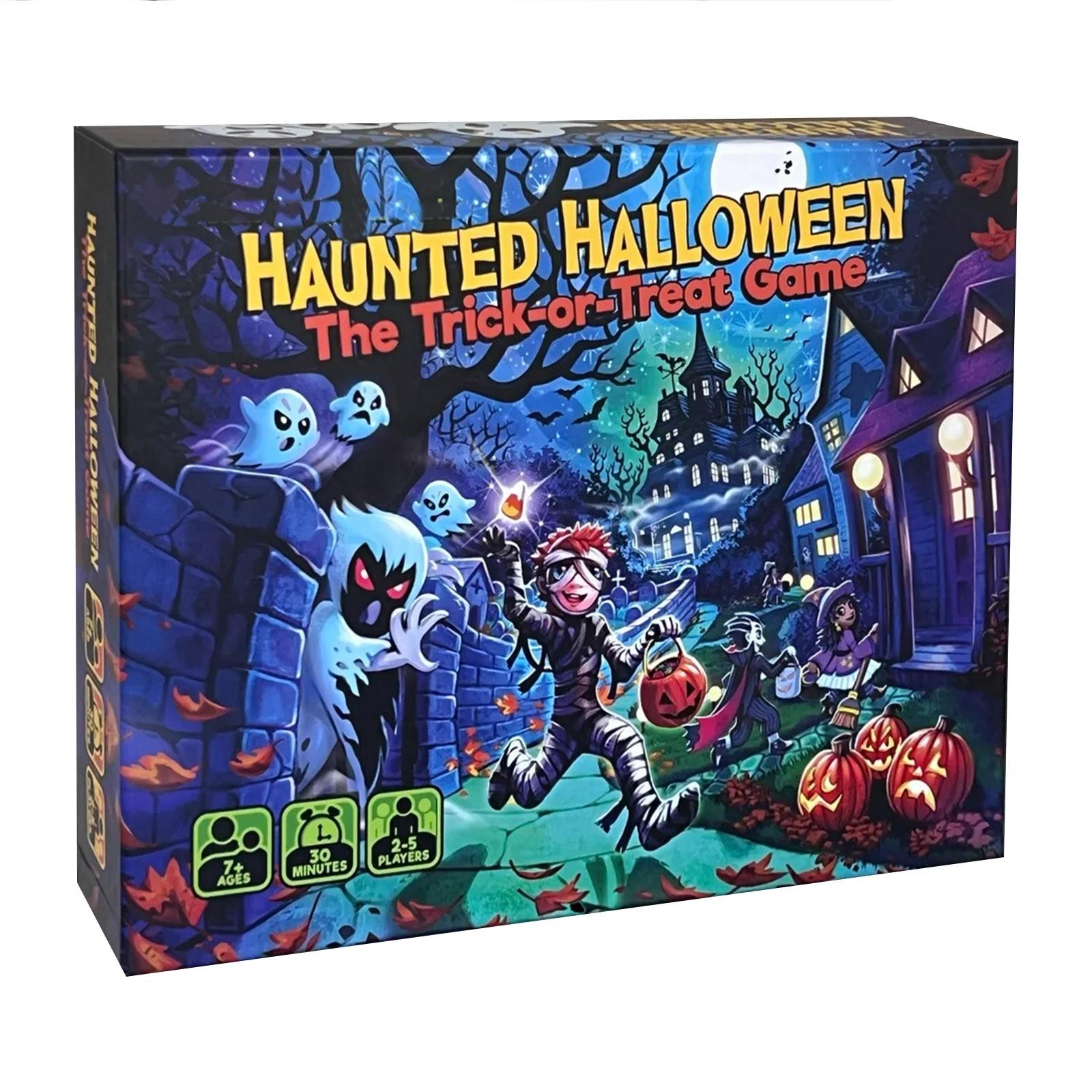 

Веселая карточная игра на Хэллоуин, Игра для Хэллоуинского обхода домов с угощениями, Идеально подходит для семейных посиделок One Size