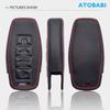Leather Car Key Cover Smart Remote Control Fobs Shell Protector Case Auto Accessory For Mitsubishi Outlander Ek Series