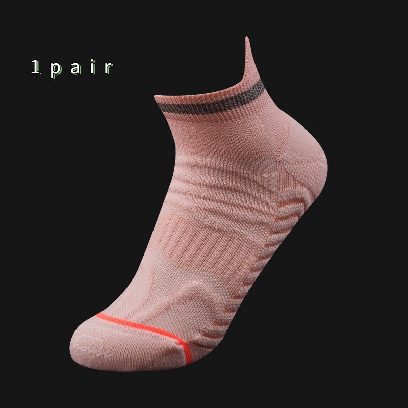 

Женские короткие дышащие нескользящие летние профессиональные спортивные носки для бега с дезодорантом, размеры 35–39 One-size розовый