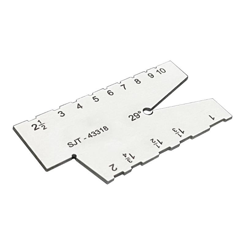 29/30 Degree Stainless Screw Angles Template Gage Thread Gauge Grinding Gage Inspection Tool Angles Measuring Gauge
