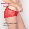 Maniform Women's Red Lace Briefs