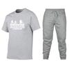 Mens Cotton Short Sleeve T-Shirt Pants Set Casual Sportswear Outfit Teens Young Adults