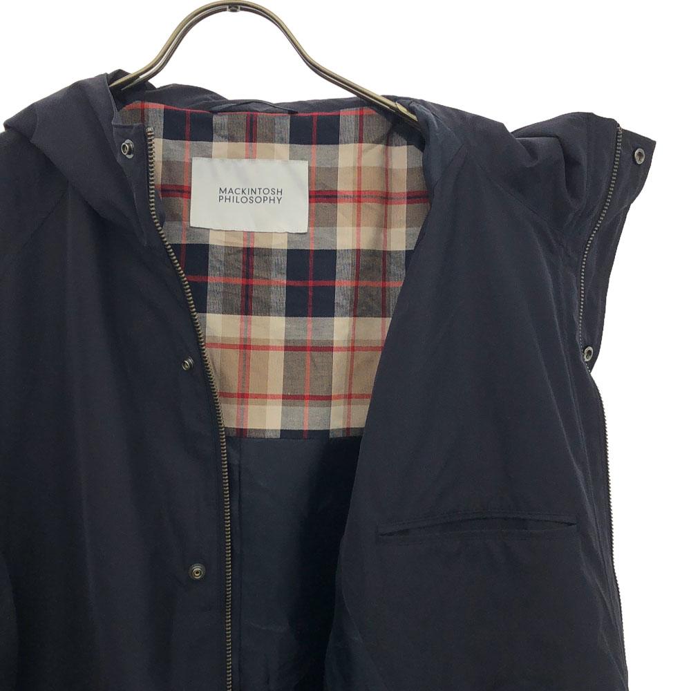 MACKINTOSH PHILOSOPHY Sanyo Shokai Куртка на молнии 38 Темно-синий С капюшоном Мужская Б/у