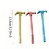 8/ 20 Pcs Creative Hammer-Shaped Gel Pen Funny Toy 0.5mm Black Ink Multicolor Quick-Drying Water Pen Ideal for Students & Gift Back To School