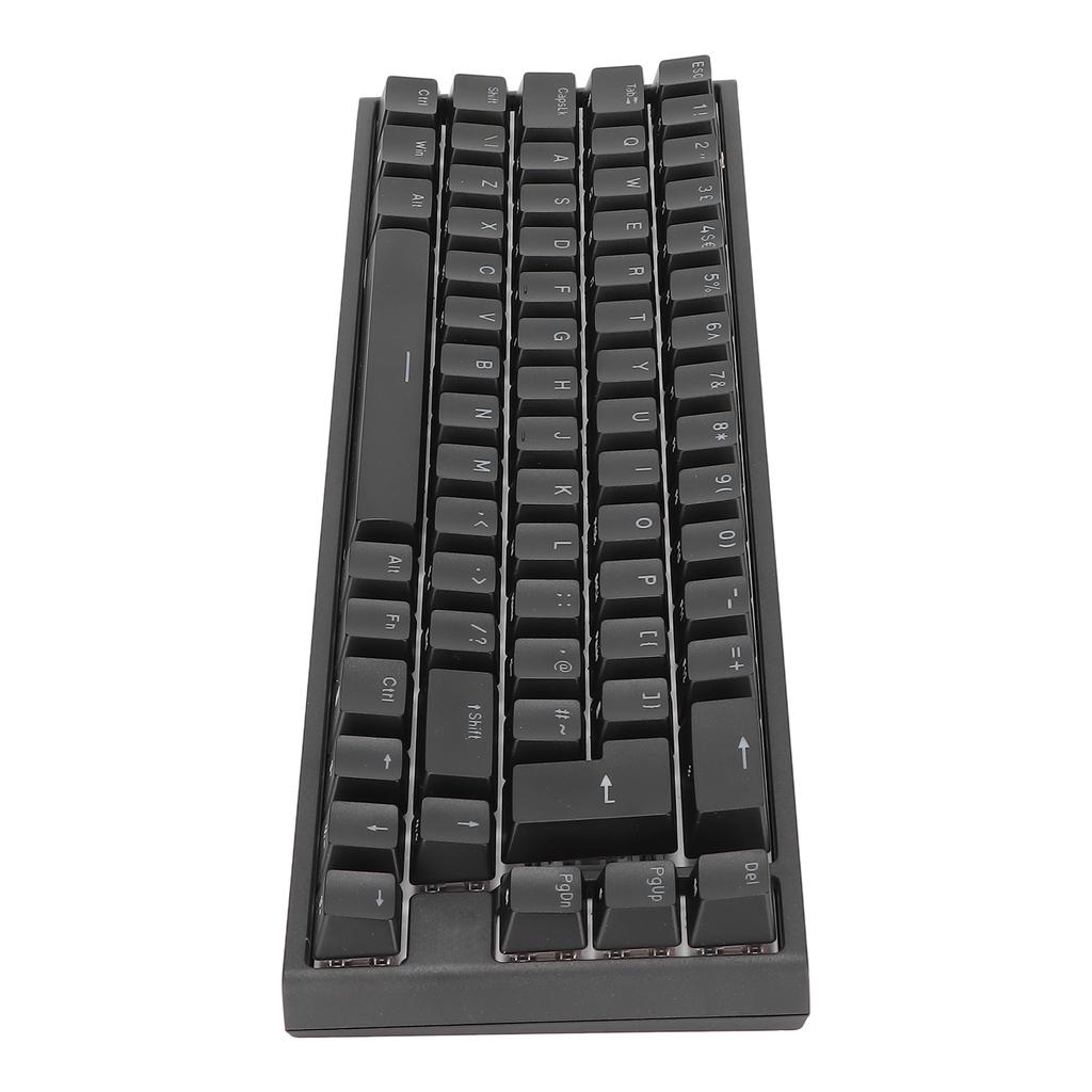 Mechanical Keyboard 68 Keys RGB Backlit Type C USB Connection Wide Compatibility Accurate Stable