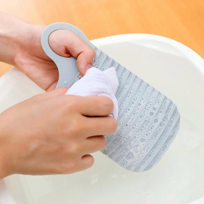 3Pcs Hand-held Mini Washboard Portable Plastic Laundry Board Travel Hand Double Sided Washboard for Home Travel Outdoor