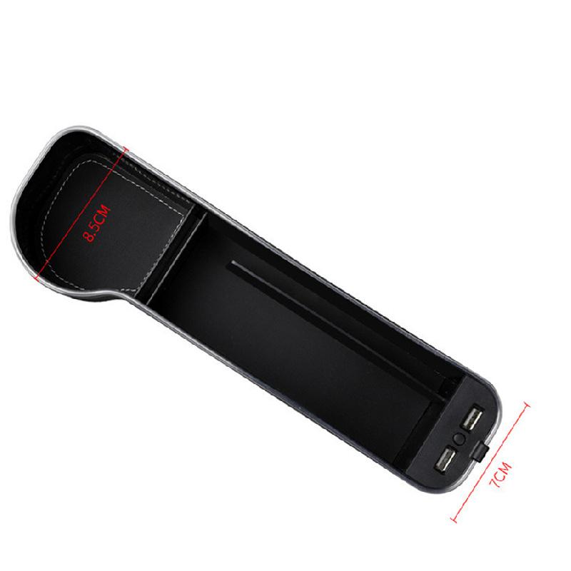 Led Atmospheric Lighting Car Seat, Storage Niche, Qc30 Usb Charging Box, Seat Box, Storage Organizer, Cup Holder, Phone Holder, Accessories, Left Sid