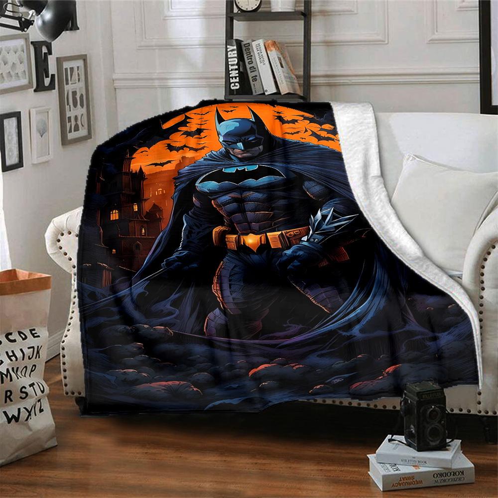 1pc Batman, Gotham Flannel Blanket Soft Warm Throw for Home, Office, Travel, All-Season Cozy Bedding GiftL1180