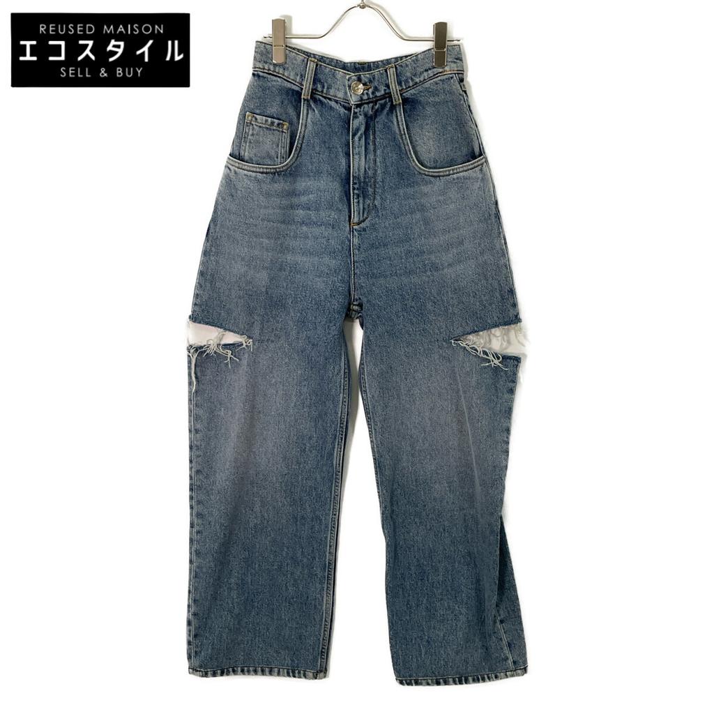 Maison Margiela S51LA0051 Sax Blue PANTS 5 POCKETS Denim Pants Bottoms 36 Sac blueUsed
