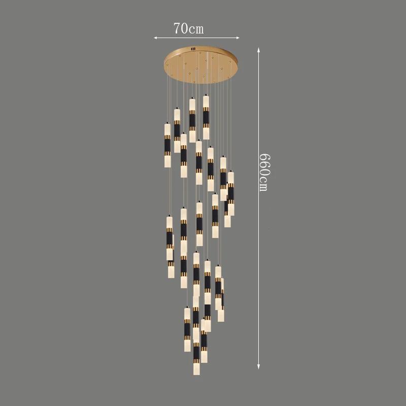 Nordic Home Staircase Pendant Lamp Modern Luxury Decoration Restaurant LED Pendant Lamp Living Room Indoor Lighting Fixtures