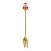 Christmas Coffee Spoons Forks Stainless Steel Spoon Tableware Coffee Tea Dessert Forks Kitchen Accessories Christmas Gifts