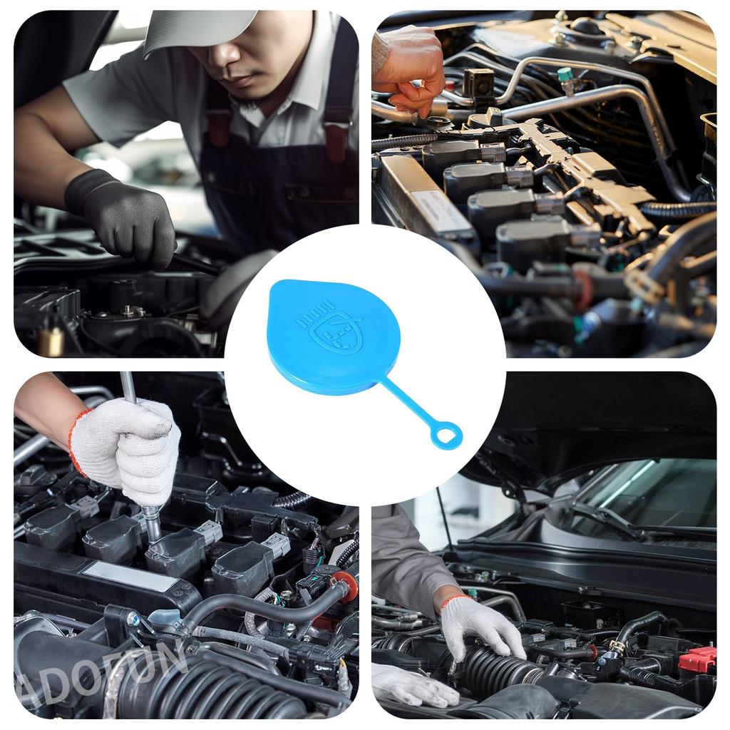 Washer Tank Cap Car Windshield Washer Fluid Reservoir Bottle Tank Cap [Pack of 2]