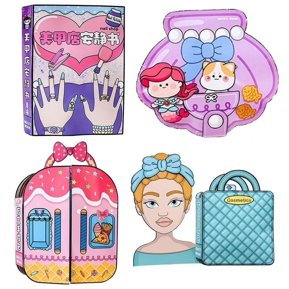 3D Design Creative Sticker Games Handmade 3D Makeup Quiet Book  Creative Play