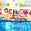 3 Pcs Iridescent Waves Tablecloths - Disposable Plastic Ocean Blue Table Cloth Rectangle Table Covers for Under the Sea Beach Surf Pool Party