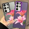 Cherry Flower Print Clear Cool Phone Cover Case for Samsung Galaxy S25 S25Edge S21 S22 S23 S24 FE S23 Ultra Note 20 Ultra S20