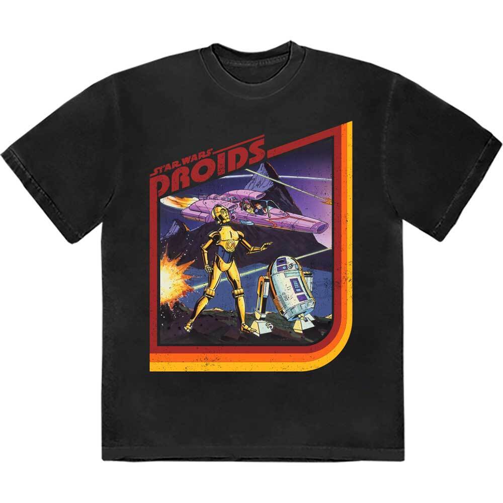 Star Wars Droids T-Shirt Black New Unisex T-Shirt XXXXL