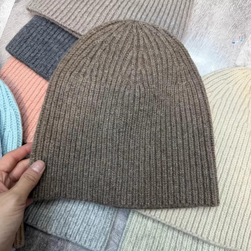 Autumn and winter warm and thin wool knitted hat children's Internet celebrity group personality solid color candy color wool cold hat