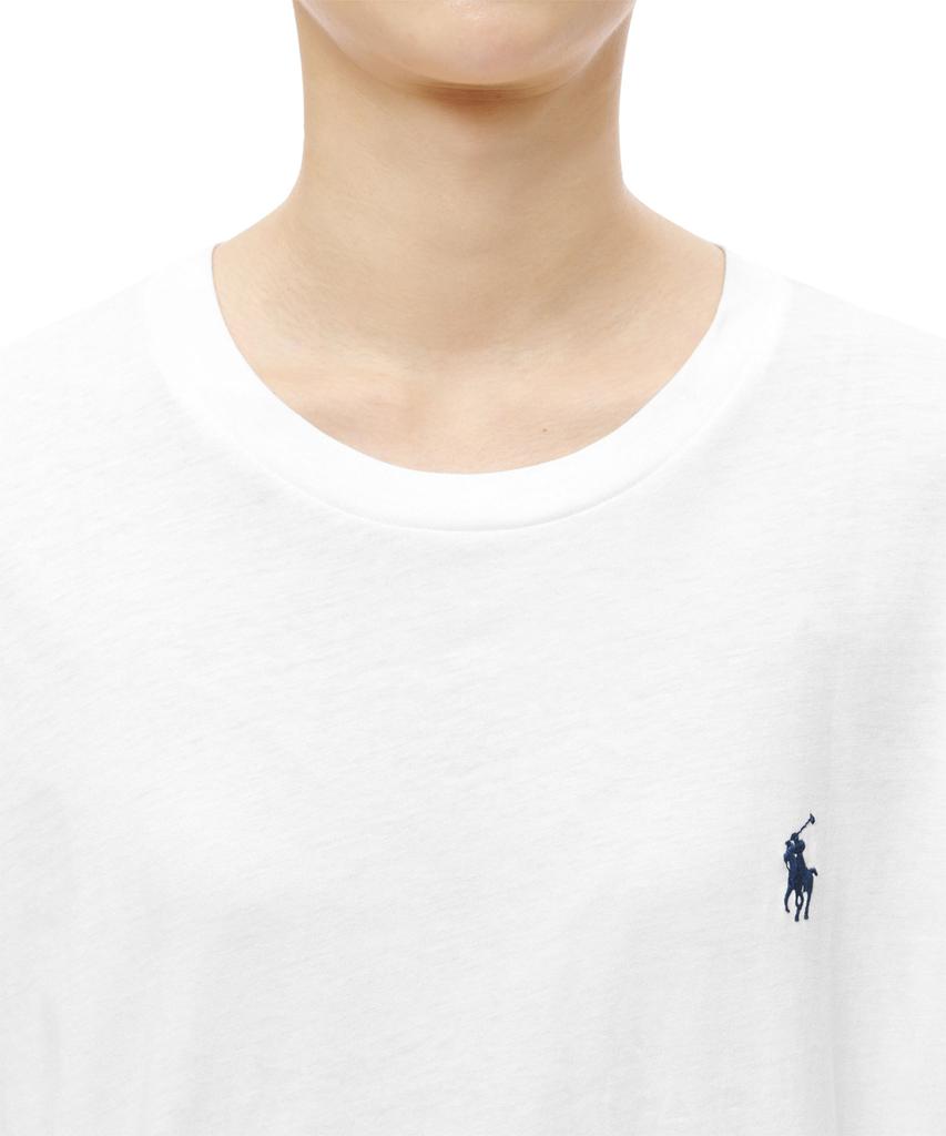 POLO RALPH LAUREN W Cotton Jersey Long Sleeve Tee - White