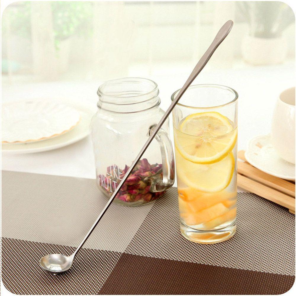 Kitchen Tools Stainless Steel Accessories Supplies Scoop Spoon Coffee Spoon Ice Cream Long Handle