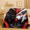 3D  Gundam Cartoon Robot Christmas Gift Flannel Blanket,Ultra Soft Warm Plush Throw for Home Bedroom Bed Sofa Cover Office