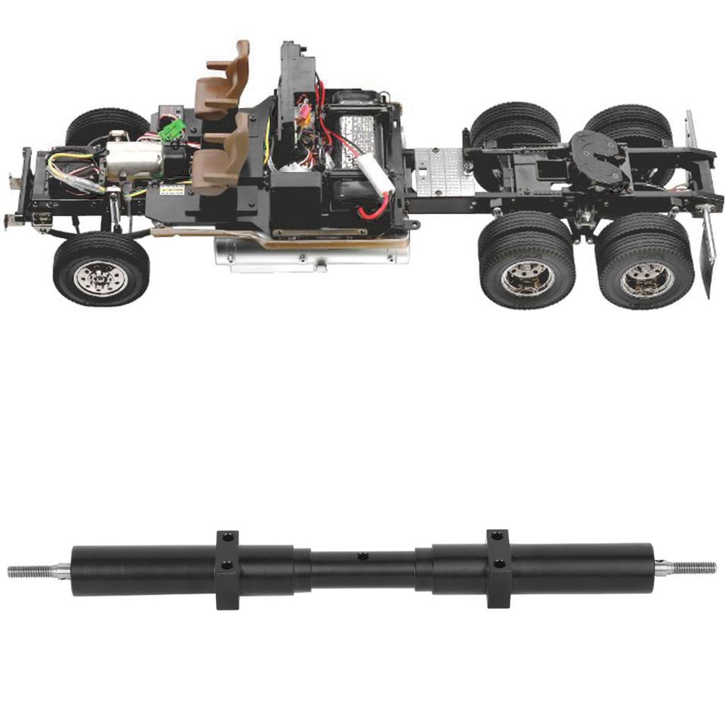 Metal Non Powered Rear Wheel Axle Upgrade Parts Fit for Tamiya 1/10 RC Tractor Truck