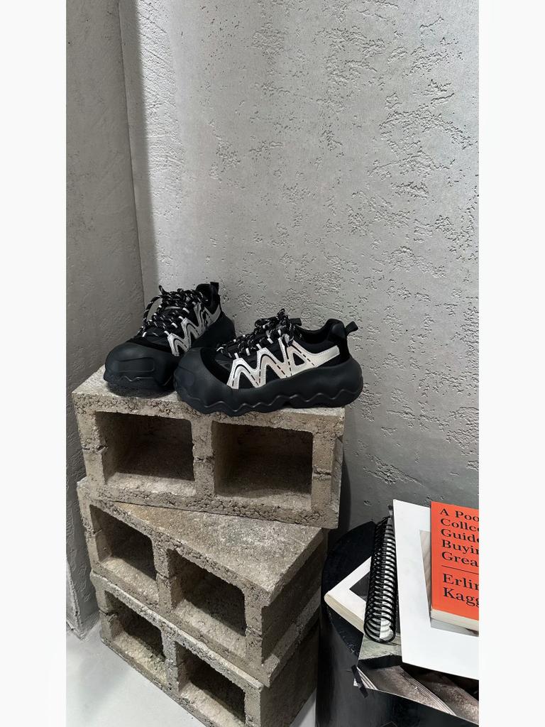 Sports trendy shoes 2025 autumn new breathable versatile star ugly cute thick-soled heightening casual soft-soled tire shoes women