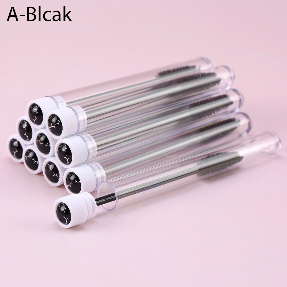 10/20Pc New Reusable Eyebrow Brush for Eyelash Extension Crystal Eyelash Brush Make Up Micro Drill Tube Mascara Stick Applicator