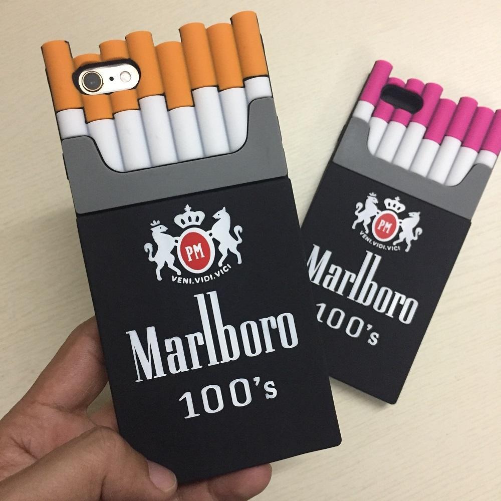 iphone 7 cigarette case Mobile Cover Marlboro Custom Iphone Se 2021 Case Back Cover Stylish Custom making it easy to grip and preventing scratches on your phone Cigarette Pattern - Black iPhone
