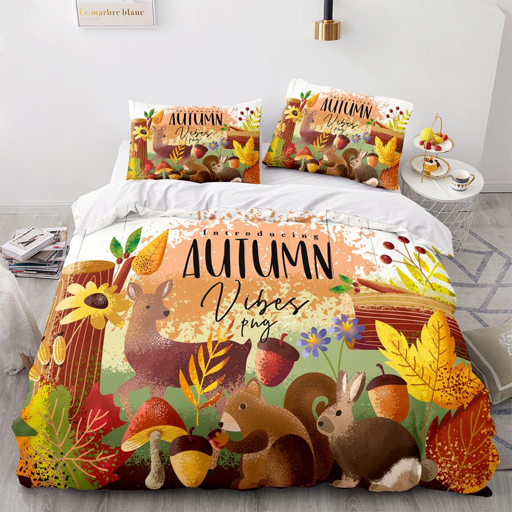Lion King Queen Duvet Cover Watercolor Animal Bedding Set for Kids Teens Adults Colorful Wildlife 2/3pcs Polyester Quilt Cover