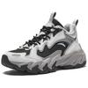 Anta Panshi Fleece Comfortable Non-Slip Warm Mid-Top Casual Shoes Women Casual Shoes Gray Black 122448950-3